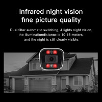 Уличная камера видеонаблюдения VStarcam CS58 HD 3 Мп, двустороннее аудио, Wi-Fi, инфракрасное ночное видение, 1296P, металлическая Водонепроницаемая камера безопасности для дома