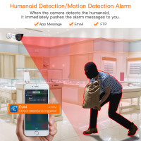 IP-камера Vstarcam цилиндрическая с Wi-Fi, 1080P, с ИИ-датчиком присутствия