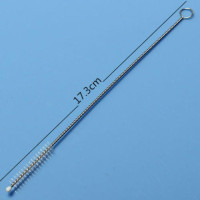 1 шт., щётка для чистки детских трубок из нержавеющей стали