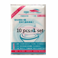 Чехлы для унитаза, гигиенические накидки на сиденья унитаза, для кемпинга и путешествий, бытовые товары для ванной комнаты, 10 штук, 1 комплект