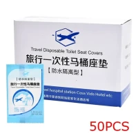 Одноразовое покрытие на сиденье унитаза Mini портативный безопасный коврик для сиденья унитаза, водонепроницаемый коврик для сиденья для путешествий, кемпинга, аксессуары для ванной комнаты