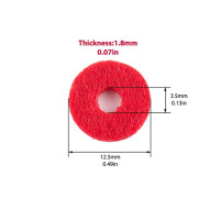 Красные войлочные прокладки для пианино 90 шт., накладки для регулировки передней рейки и балансировки клавиатуры, аксессуары для настройки пианино, запчасти для ремонтного инструмента