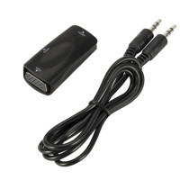 Адаптер HDMI-совместимый с VGA кабель 1080P переходник Аудио Видео мама-мама для ПК ноутбука HDTV проектора компьютера HDMI2VGA