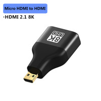 Адаптер 8K HDMI 2,1 под прямым углом 90, 270 градусов, стандартный удлинитель кабеля HDMI для ТВ, ноутбука, ПК, монитора