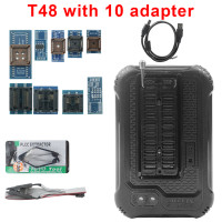 Программатор XGecu T48 с 10 адаптерами, поддержка 31000 + микросхем для ноутбуков SPI/Nor/NAND Flash/EMMC BGA/TSOP/SOP/PLCC