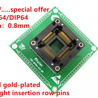 MC68HC908 QFP64 pitch0, 8 мм OTQ-64-0.8-01 HC05 HC08 адаптер ICsocket программа сжигания программирования тестовая стойка