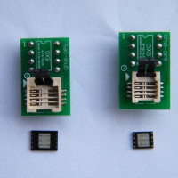Оригинальный QFN8 /WSON8/MLF8/MLP8/DFN8 к розетке DIP8/адаптеру 6*5 мм и чипу 8*6 мм для T48 TL866II RT809F/H CH341A EZP2019/2023