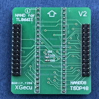 Плата адаптера NAND TSOP48 FIXED V2 для XGecu TL866II Plus USB Универсальный программатор SPI Flash без розетки TSOP48 ZIF