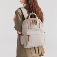 双肩包女士大学生电脑包14寸牛津布包包休闲百搭书包大容量背包
