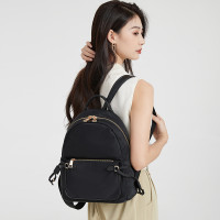 双肩包女士2024新款高级感牛津布背包百搭时尚大容量通勤学生书包