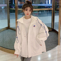 連帽風衣外套少女春秋裝初高中學生韓版寬鬆百搭薄款休閒夾克上衣