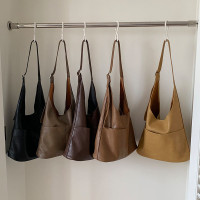 高级感时尚单肩水桶包包女2023新款韩版通勤百搭斜挎托特包批发