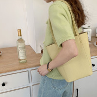 时尚简约单肩手提包包女2024新款韩版高级感百搭通勤斜挎水桶包批