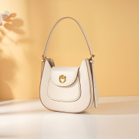 马鞍包牛皮腋下包设计感小众女包百搭通勤单肩斜挎包