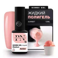 Жидкий полигель для ногтей Kombi Gel Liquid Medium 12 мл