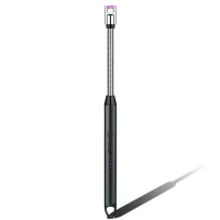 Беспламенная плазменная зажигалка с дугой, электрическая зажигалка, лампа зажигания для кемпинга, USB, перезаряжаемая, ветрозащитная, для кухни