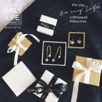 方钻纹 压纹手镯手链耳钉项链首饰通用白色包装盒 厂家直销批发