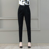 哈伦西装裤女直筒宽松九分裤2023新款春秋休闲裤显瘦高腰烟管裤