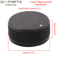 Серебристая, полностью алюминиевая ручка управления громкостью 35x16 мм для усилителя, вращающегося, DAC радио, CD, DVD-плеера, 1 шт.