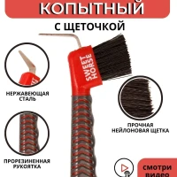Крючок копытный с щеточкой