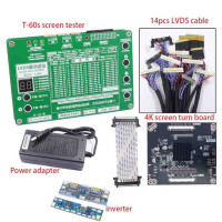 T-60s Тестер экрана 7-84 "LCD LED TV screen PC monitor lvds screen cable & adapter 2K 4K turn board adapter module