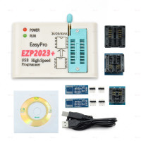 Программатор Flash Bios EZP2023 USB SPI + 5 адаптеров, устройство для программирования 24 25 93 95 EEPROM Flash Bios Minipro