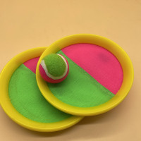 厂家直销 粘靶球拍环保款 15cm粘巴吸盘拍 沙滩抛接 户外娱乐