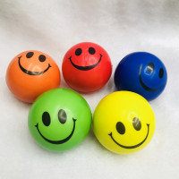 厂家直销 7.0cm笑脸发泡球 PU海绵球 儿童发泄玩具球 小额批发