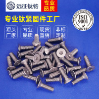 现货直销钛螺丝 M2 钛沉头内六角螺丝 M2*4-M2*8钛沉头内六角机钉