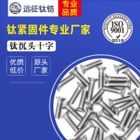 钛紧固件 钛沉头十字螺丝 M2.5 GB819 纯钛机钉 现货供应 钛螺丝