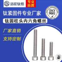 钛合金TA2内六角螺丝纯钛螺栓杯头螺钉圆柱头M1.6M3M4M5M8M10M16