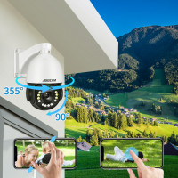 8MP 4K ip камера видеонаблюдения уличое 30X оптическим зумом и цветным ночным RSTP POE SONY IMX415 аудио видеонаблюдение Hikvision совместимый