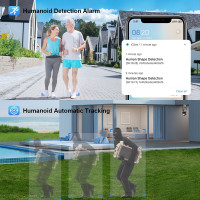 IP-камера 8 МП 4K с двойным объективом, уличная Водонепроницаемая PTZ-камера видеонаблюдения с Wi-Fi и сигналом тревоги