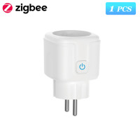 Смарт-розетка ZigBee Tuya с таймером, Беспроводная розетка с голосовым управлением, работает с Alexa Google Home, 20 А