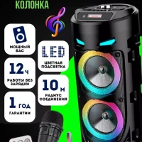 Музыкальная напольная колонка с караоке Bluetooth