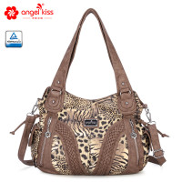 包包女2022新款欧美女包单肩斜挎包亚马逊爆款豹纹外贸女式手提包