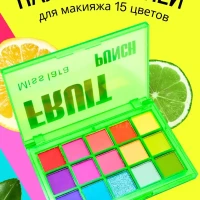 Тени для век яркие, матовые, палетка теней 15 оттенков 