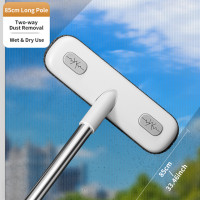 Щетка для мытья окон Joybos, ручная удлиненная двухсторонняя щетка для очистки от пыли, средство для мытья окон, бытовая щетка для очистки стекла