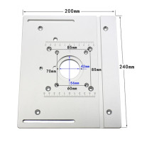 2 в 1, алюминиевая вставная пластина для фрезерного стола