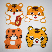 正版现货2022虎年卡通软胶硅胶pvc软胶贴片可来图做