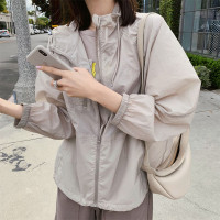 防曬衣服女2023夏季新款抗UV透氣韓版寬鬆洋派薄款短款衫外套