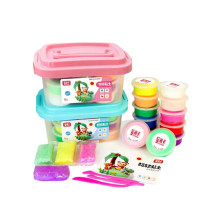 艾米卡12色收纳盒超轻粘土套儿童装幼儿园橡皮泥彩泥可塑树脂黏土