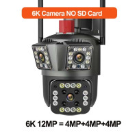 IP-камера наружная беспроводная с 8-кратным увеличением, 6 к, 12 МП