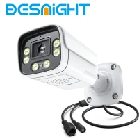 Новая 4K 8-мегапиксельная IP-камера аудио наружная POE H.265 Onvif Metal Bullet CCTV домашняя 5-мегапиксельная цветная камера безопасности ночного видения