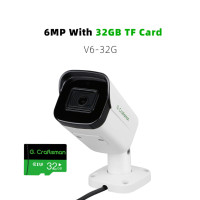 G.Craftsman 6MP POE IP-камера 128G TF Аудио наружная Водонепроницаемая камера видеонаблюдения CCTV совместимая с Hikvision RTMP