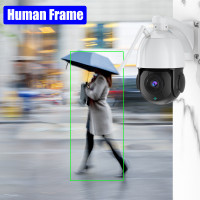 Металлическая Wi-Fi 36X оптический зум 5 Мп PTZ IP-камера наружная ИИ-камера обнаружения человека двухстороннее аудио беспроводное наблюдение 100 м ИК Ночное Видение