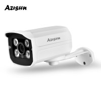 IP-камера AZISHN H.265 5 Мп/3 Мп/2 МП металлическая IP66 Водонепроницаемая наружная камера видеонаблюдения с ночным видением HD P2P