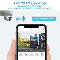 Камера видеонаблюдения ZOSI 1080P со встроенным микрофоном, 4 шт./упаковка