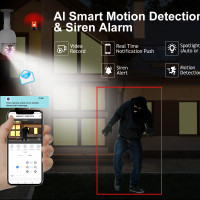 IP-камера Techage, 5 МП, PTZ, POE, HD, IP66