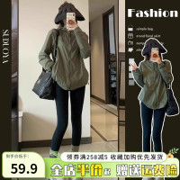 防曬服冰絲綠色外套薄款小眾防曬衣開衫女夏季2023新款秋裝衝鋒衣